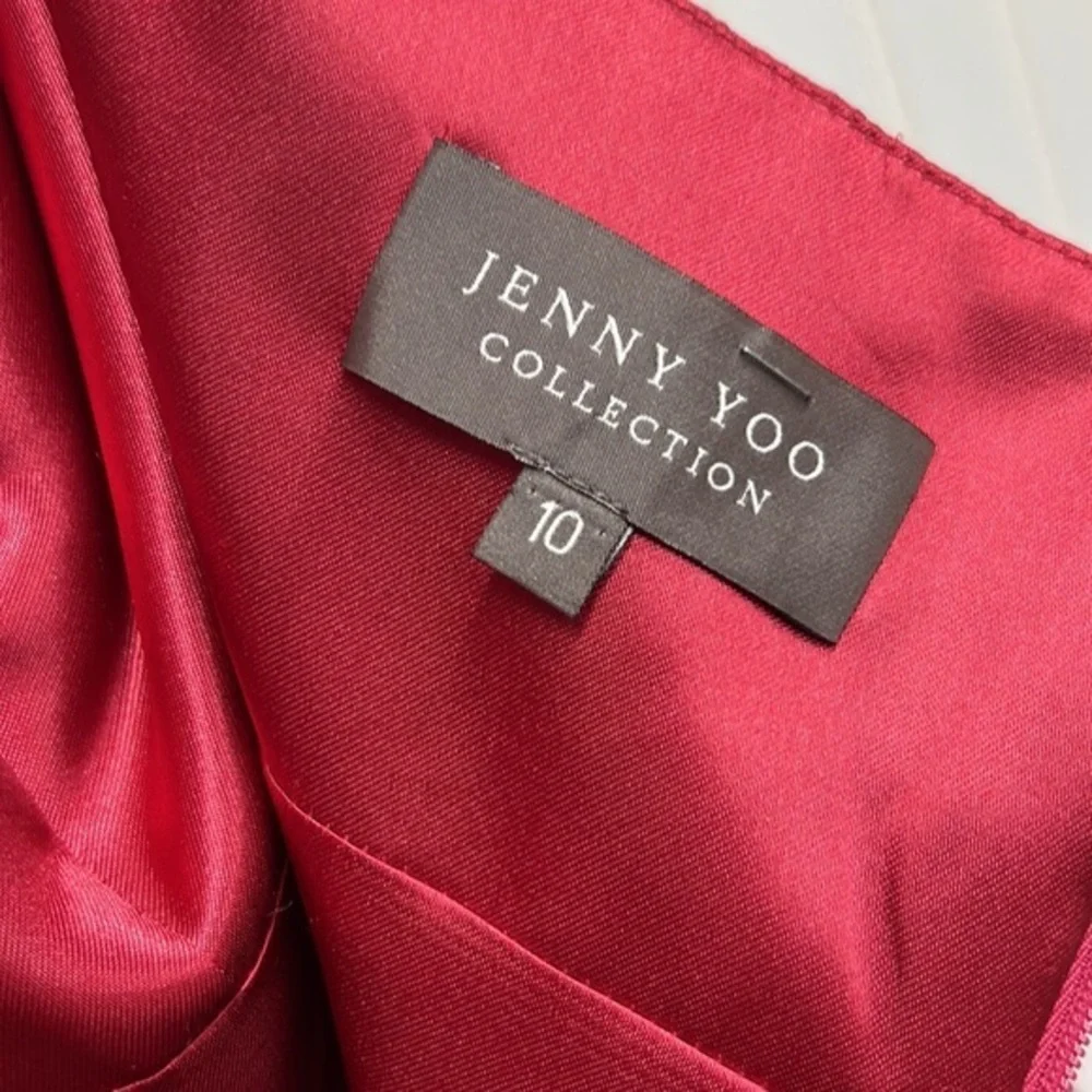 Jenny Yoo Collection 100%silk Pink Strapless Dress - Picture 7 of 9